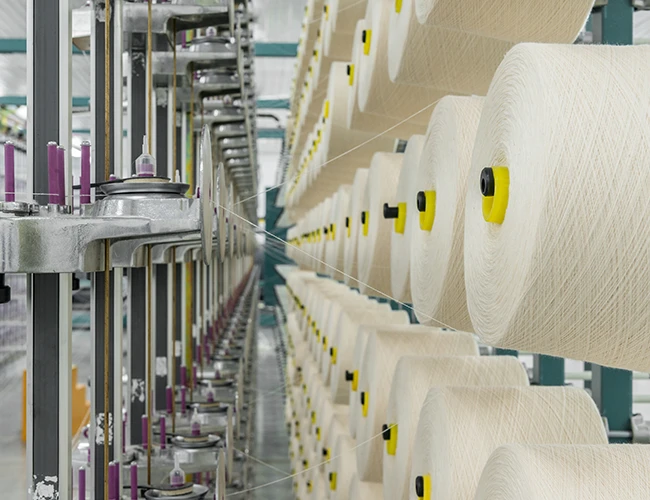 Aplicación de confección y textiles