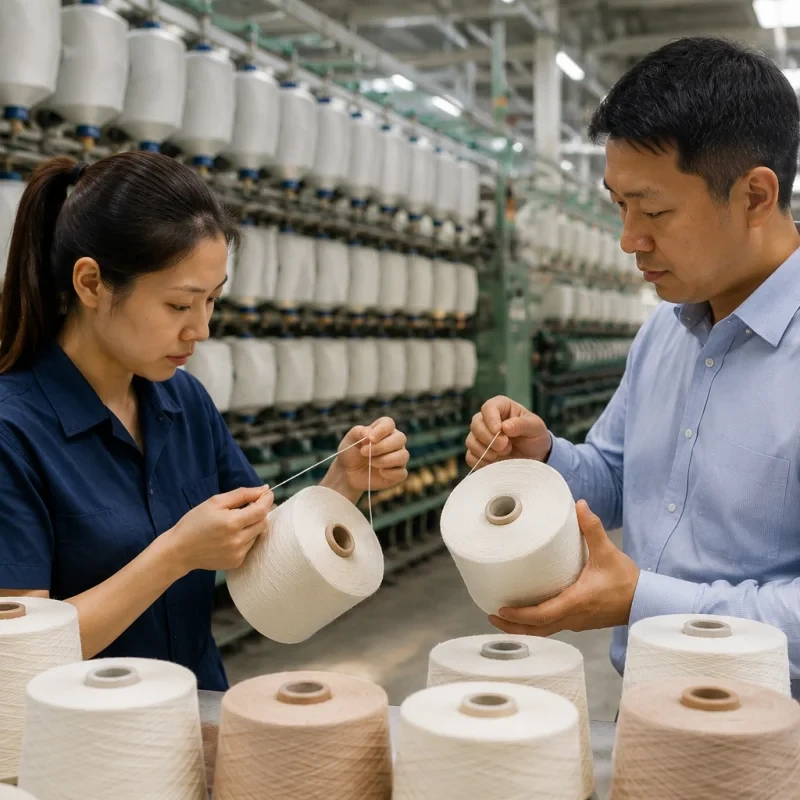Guía regenerada de selección de proveedores de hilo para la producción textil